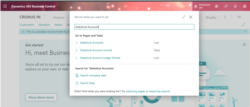 Statistical Accounts in Business Central for Non-Transactional Data